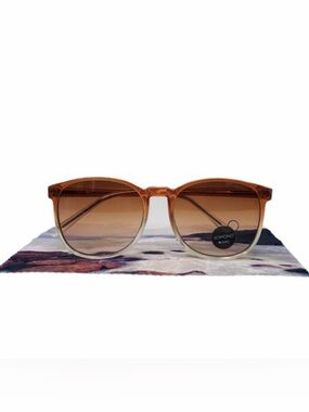 KOMONO Urkel Gradient Peach Sunglasses NEW